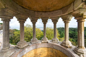 pillars of Pena National Palace, Portugal - 77746908