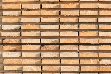 Stacked lumber background