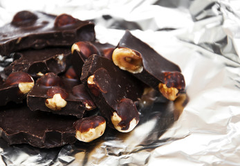 Dark  chocolate with nuts