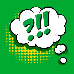 pop art text bubble, illustration in vector format