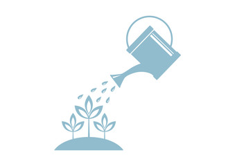 Watering can icon on white background © Anthonycz