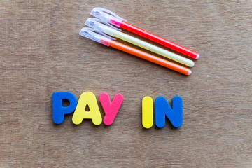 pay in