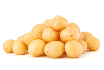 new potato tuber isolated on white background cutout