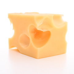cheese isolated on white background cutout