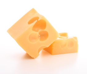 cheese isolated on white background cutout