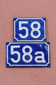 Hausnummer 58 und 58a