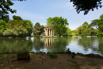 Obraz premium Esculapio temple - Borghese gardens