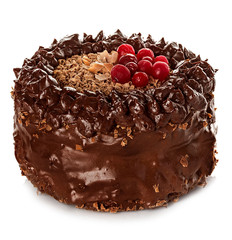 Cake chocolate isolated