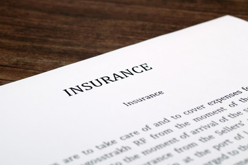 Obraz premium insurance form on the desk in the office