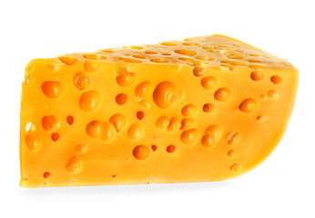 Cheese isolated on white background