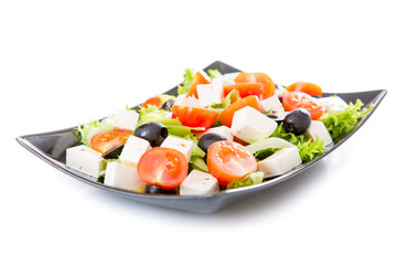 Greek salad , isolated