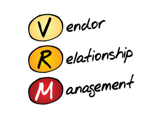 VRM acronym Vendor relationship management, business concept