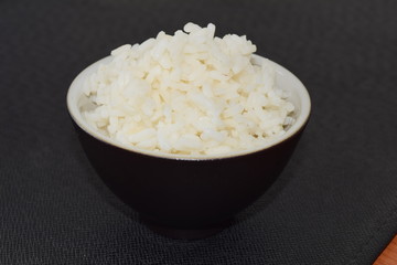 Rice in a bowl.