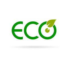 eco sign color vector
