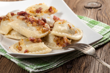 Homemade dumplings.