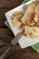 Homemade dumplings.