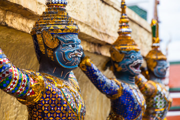 Garuda statues in the Grand Palace, Thailand.
