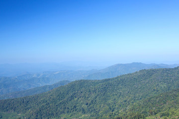 Fototapeta premium View point in nature, Thailand, panorama