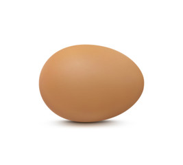 1 egg on white background