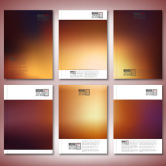 Abstract blurred background. Brochure, flyer or report for