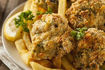 Homemade Breaded Fried Oysters