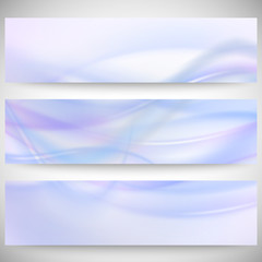 Abstract headers set, wave vector design