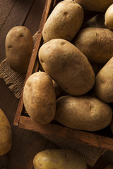 Organic Raw Brown Potatoes