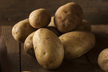 Organic Raw Brown Potatoes