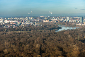 Ludwigshafen Mannheim Altrip Basf Lufaufnahme Pfalz
