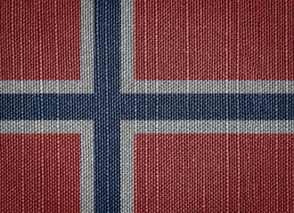 The Kingdom of Norway fabric flags