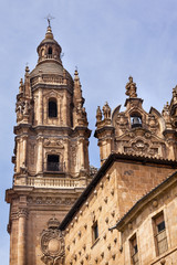 Fototapeta na wymiar Stone Tower New Salamanca Cathedral Spain