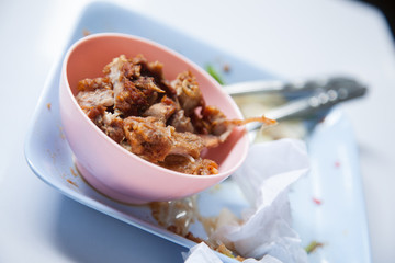 Food waste and containers