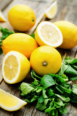 lemons and mint