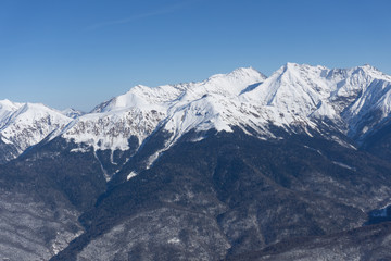 Mountain landscape of Krasnaya Polyana, Russia