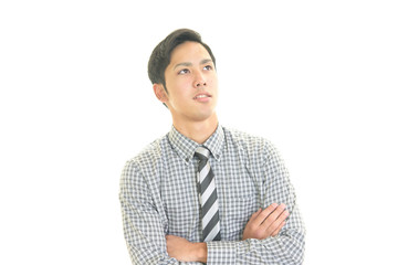 微笑むビジネスマン