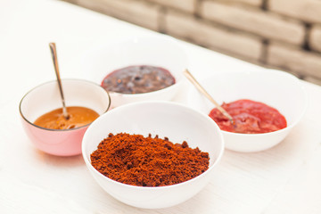 Ingredients  for baking homemade cake pops