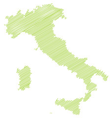 Fototapeta premium Landkarte *** scribbled Italien