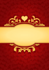 Love Hearts Banner Background