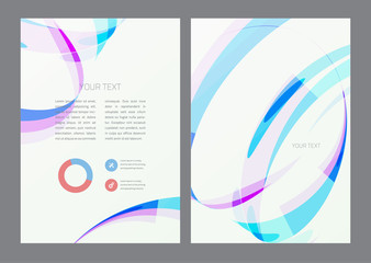 Fototapeta premium Flyer design template