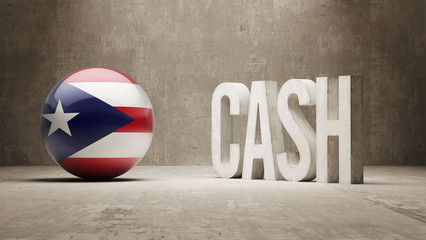 Obraz premium Puerto Rico. Cash Concept.