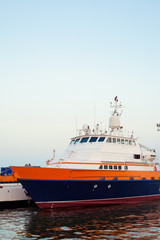 Fototapeta premium A ship in port