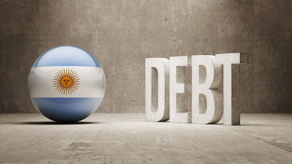 Argentina. Debt  Concept