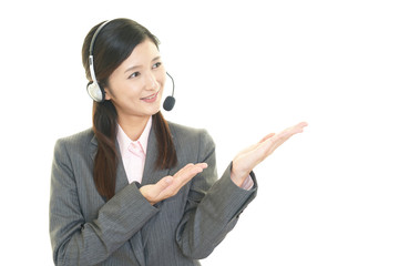 笑顔のオペレーター
