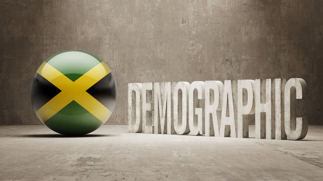Jamaica Demographic Concept