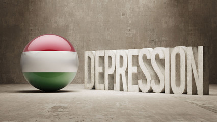Hungary Depression Concept