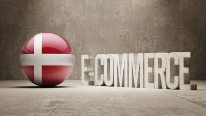 Naklejka premium Denmark. E-Commerce Concept.