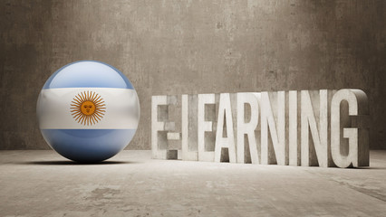 Argentina. E-Learning  Concept