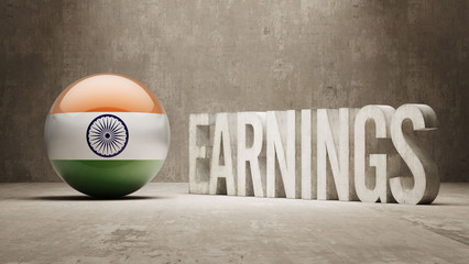 India Earnings Concept
