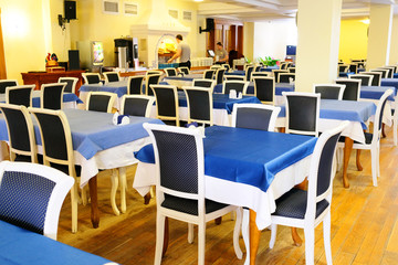 Beautiful interior of the restaurant