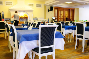 Beautiful interior of the restaurant